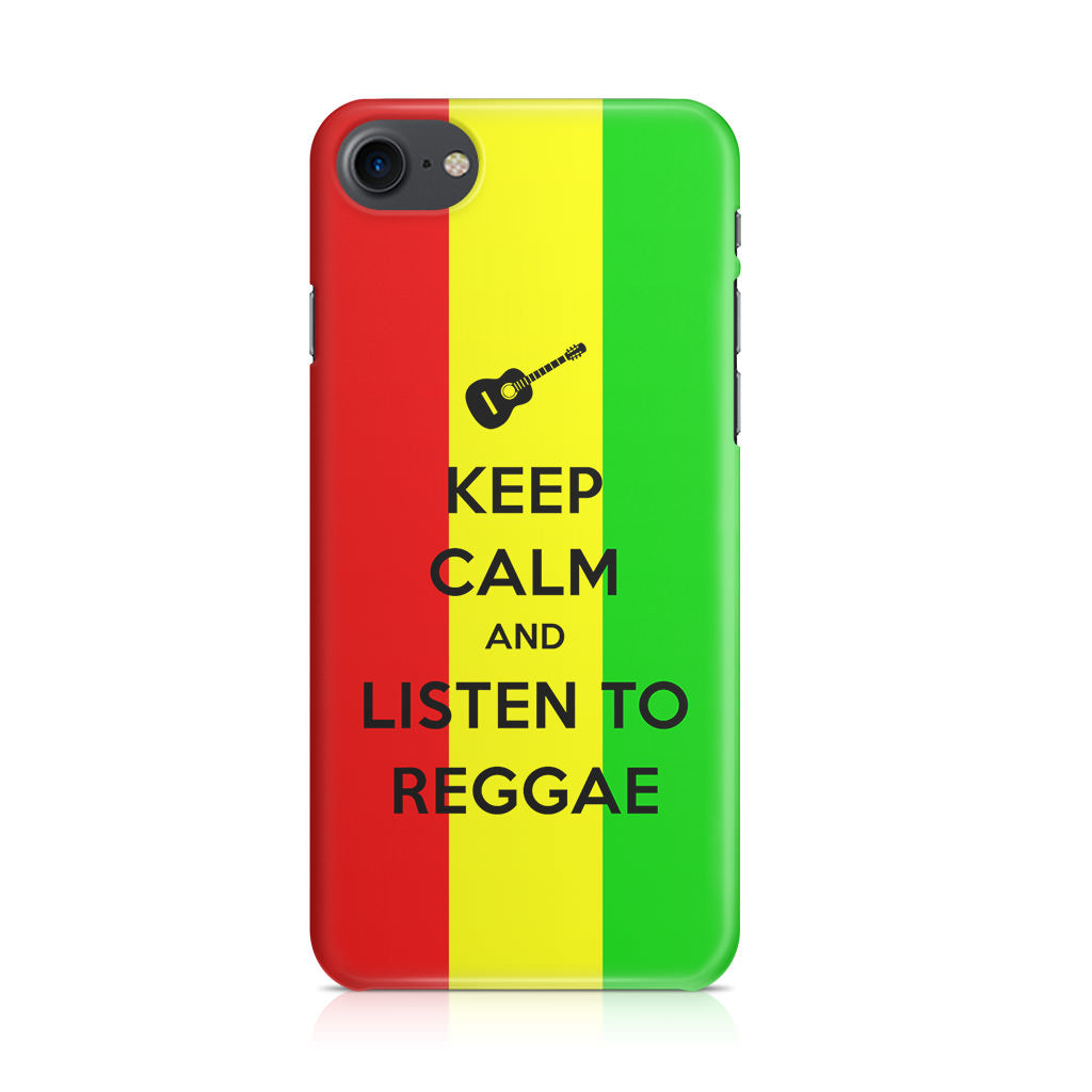 Keep Calm and Listen to Reggae iPhone 7 Case