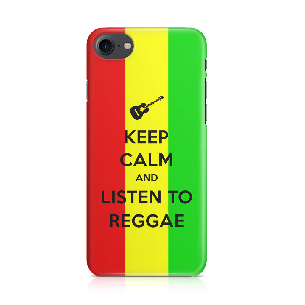 Keep Calm and Listen to Reggae iPhone 8 Case