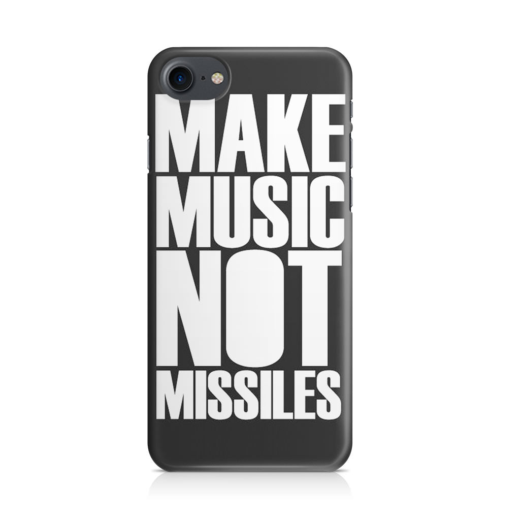 Make Music Not Missiles iPhone 7 Case