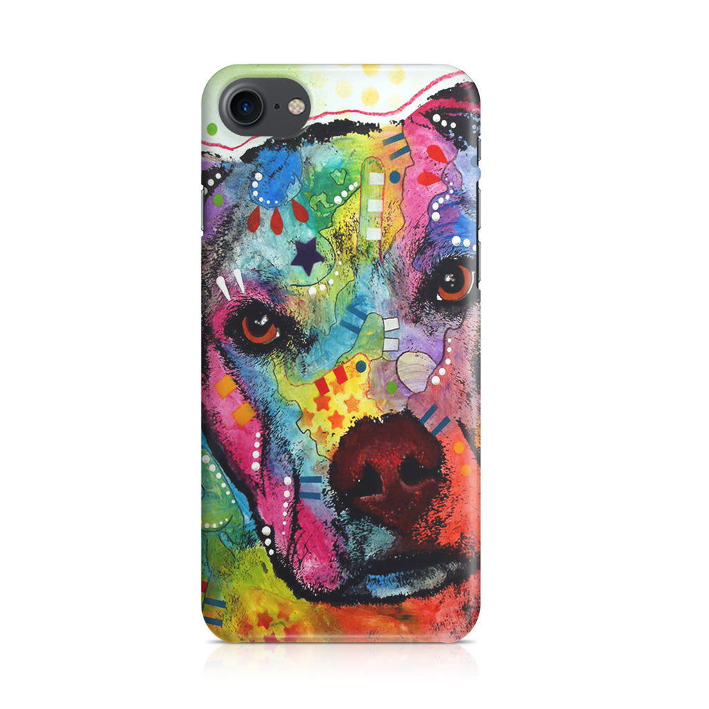 Pitbull Love Painting iPhone 7 Case