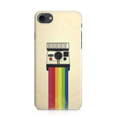 Polaroid Camera Colorful Rainbow iPhone 8 Case