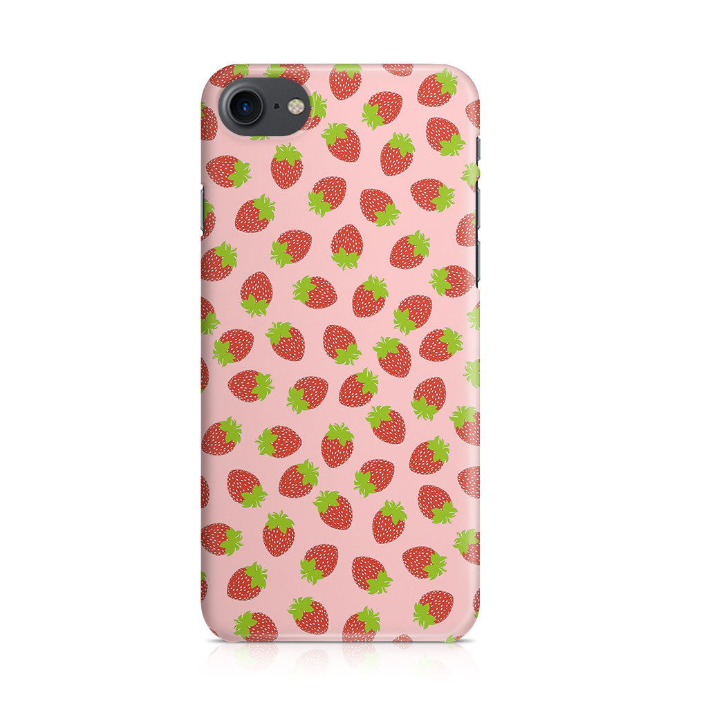 Strawberries Pattern iPhone 8 Case