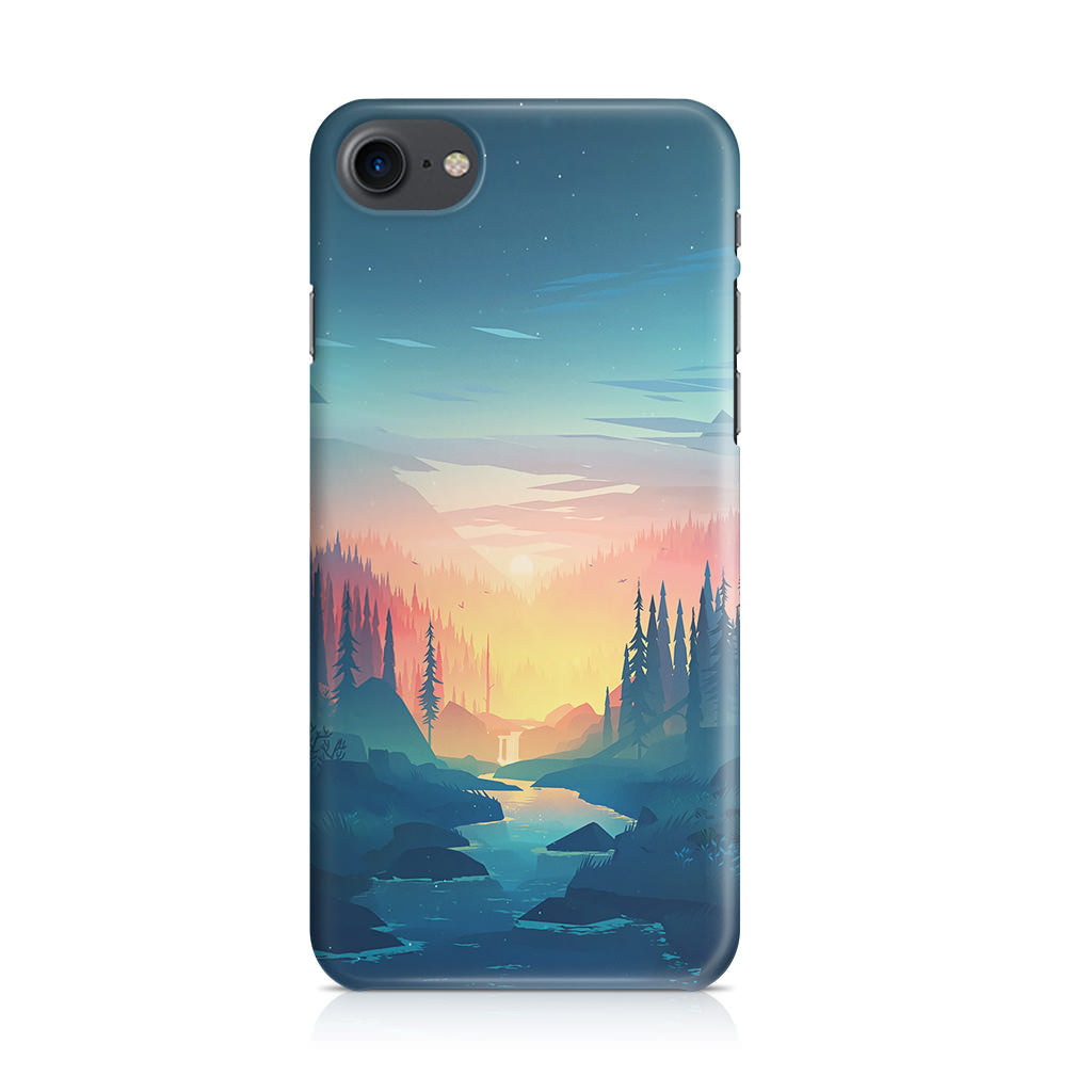 Sunset at The River iPhone 8 Case