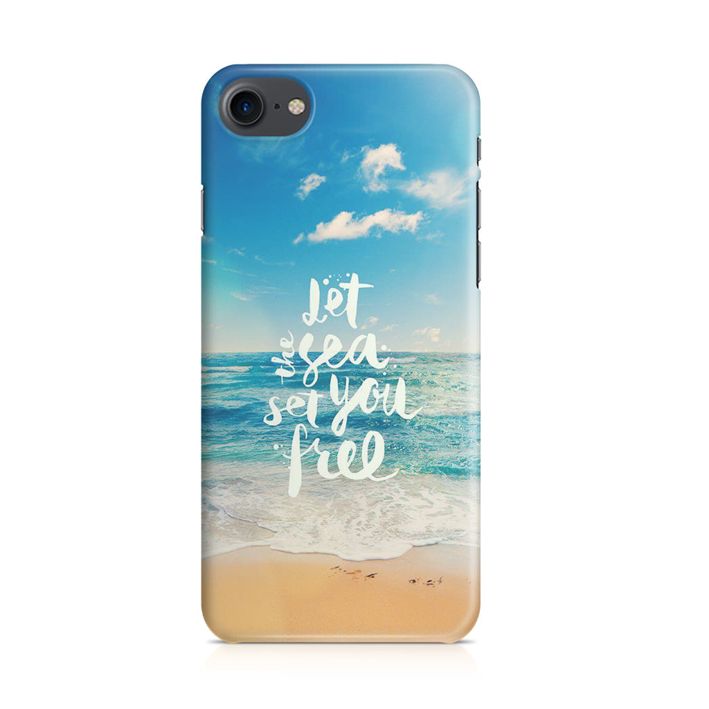 The Sea Set You Free iPhone 8 Case