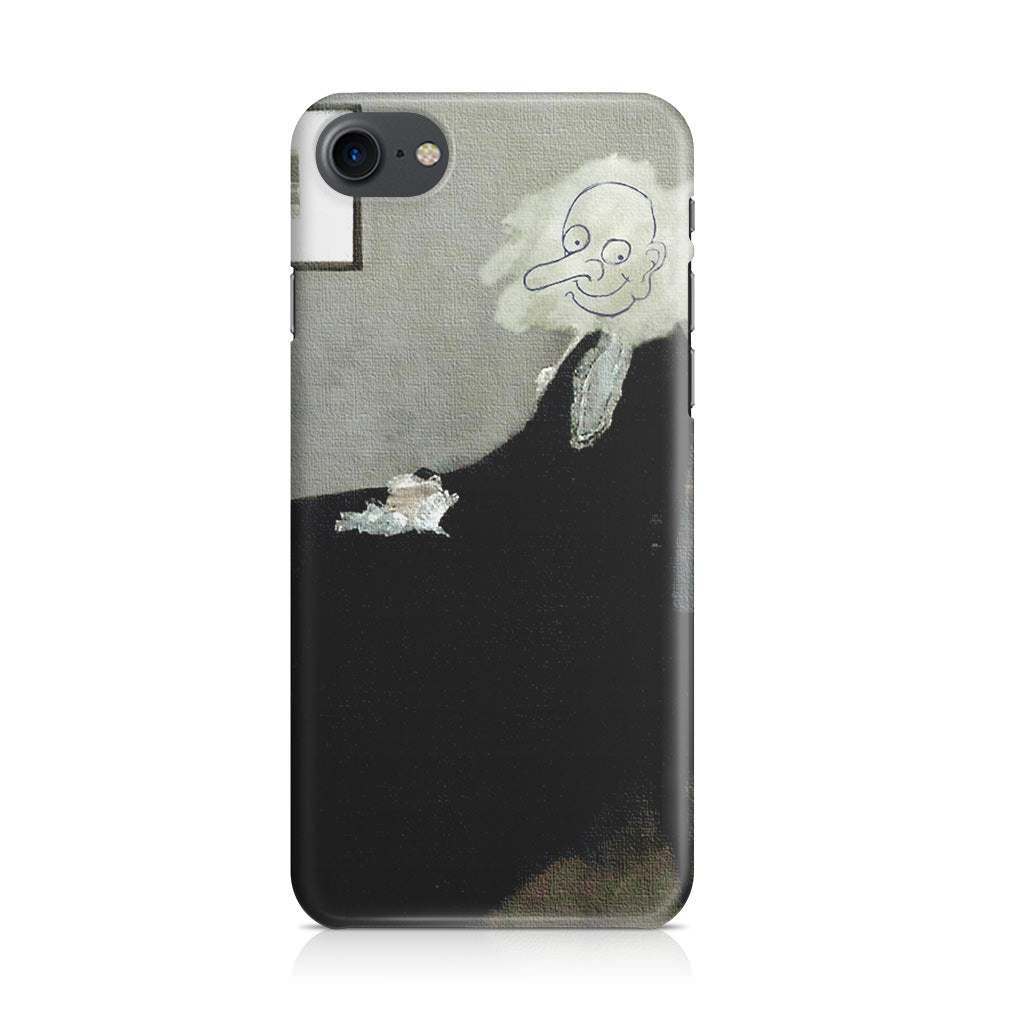 Whistler's Mother by Mr. Bean iPhone 7 Case
