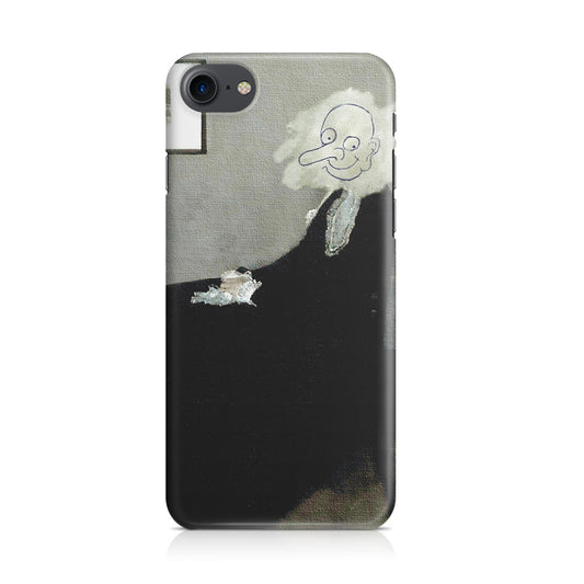 Whistler's Mother by Mr. Bean iPhone 8 Case