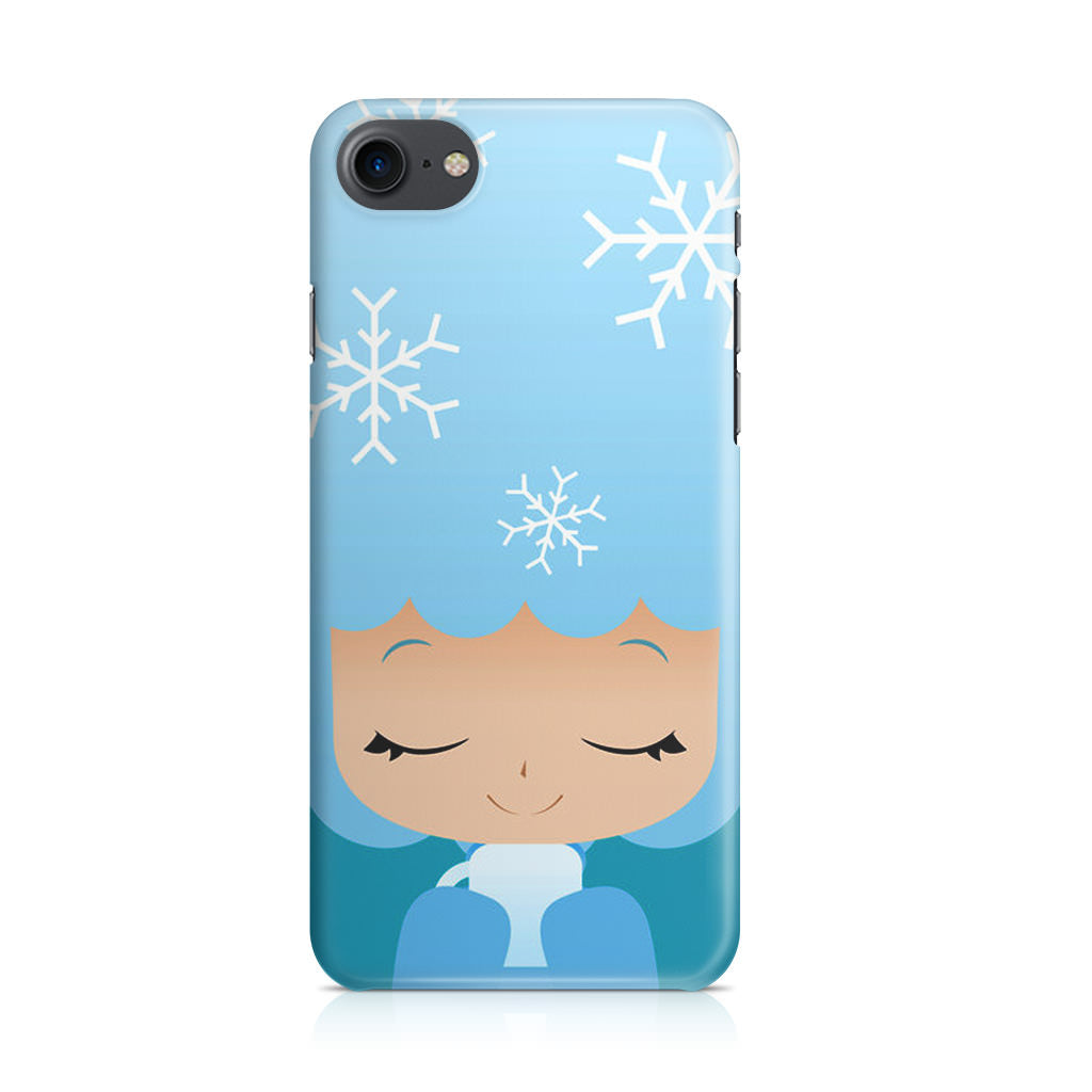 Winter Afro Girl iPhone 7 Case