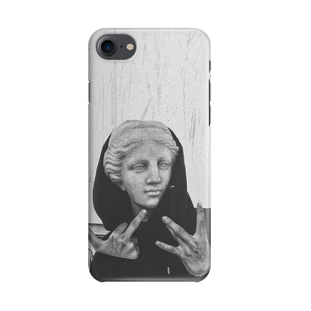 Greek Statue Wearing Hoodie iPhone SE 3rd Gen 2022 Case