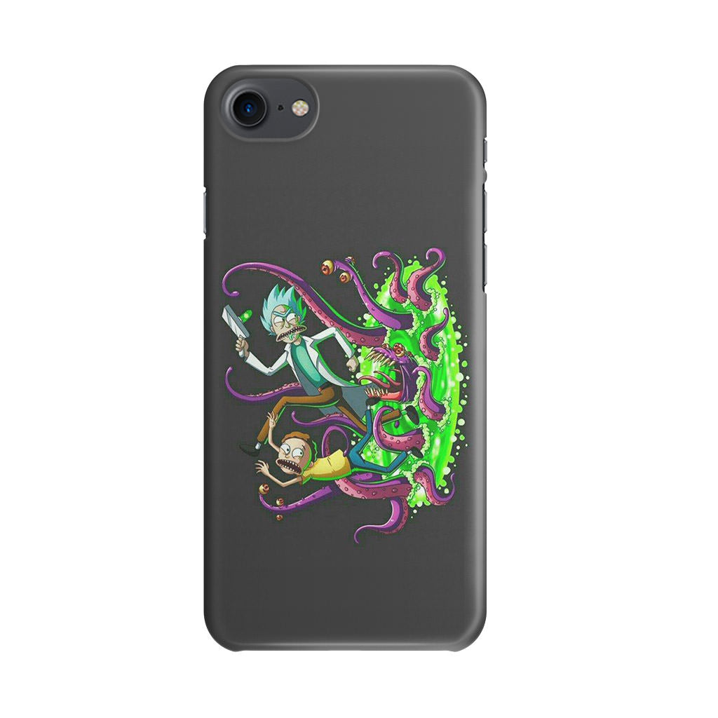 Rick And Morty Pass Through The Portal iPhone SE 3rd Gen 2022 Case