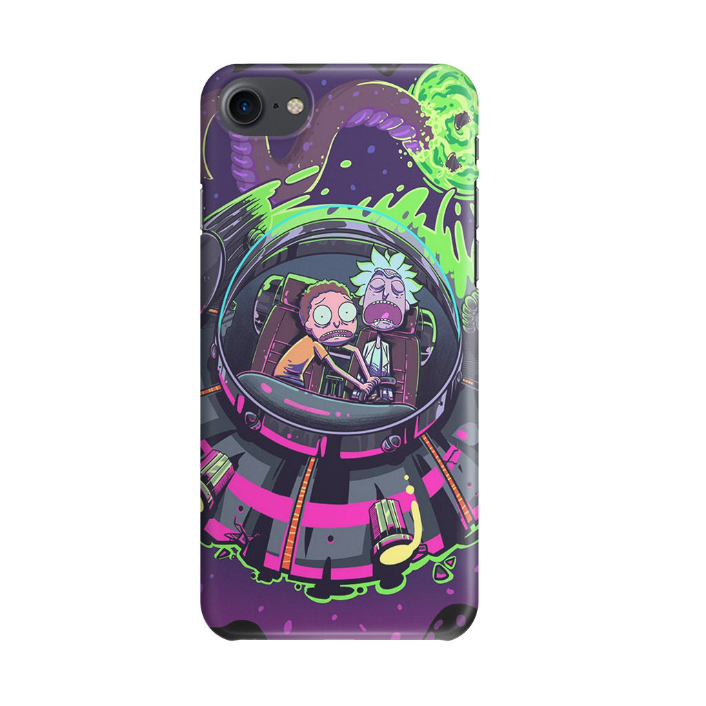 Rick And Morty Spaceship iPhone SE 3rd Gen 2022 Case
