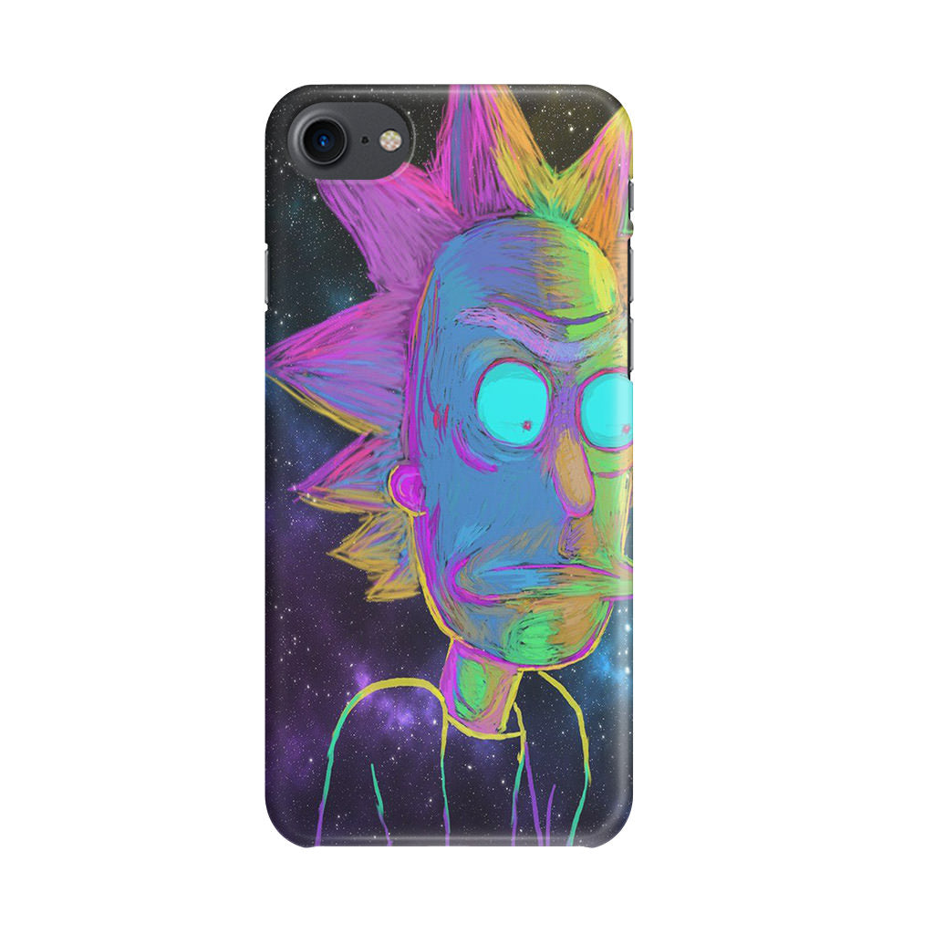 Rick Colorful Crayon Space iPhone SE 3rd Gen 2022 Case