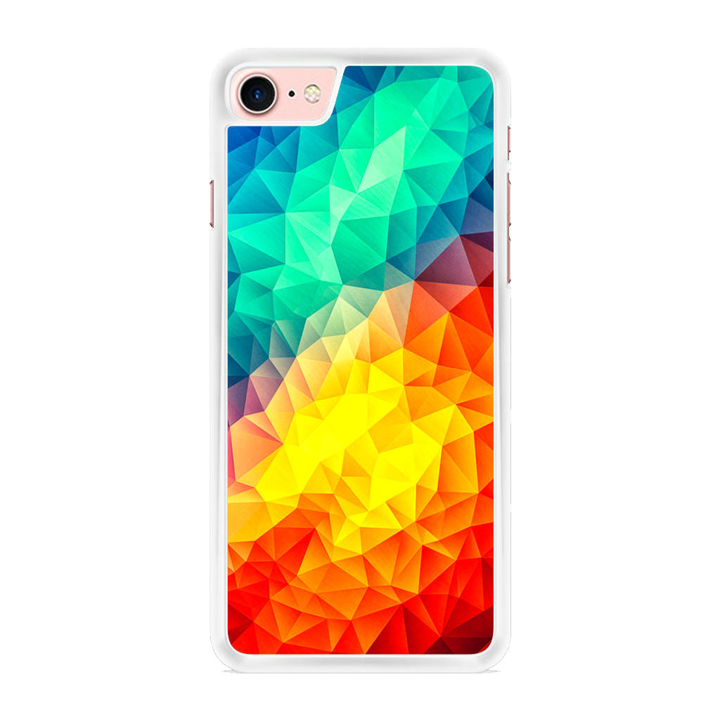 Abstract Multicolor Cubism Painting iPhone 7 Case