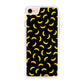 Bananas Fruit Pattern Black iPhone 7 Case
