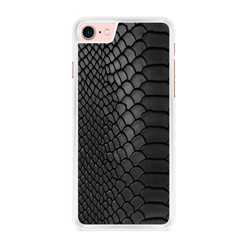 Black Snake Skin Texture iPhone 8 Case