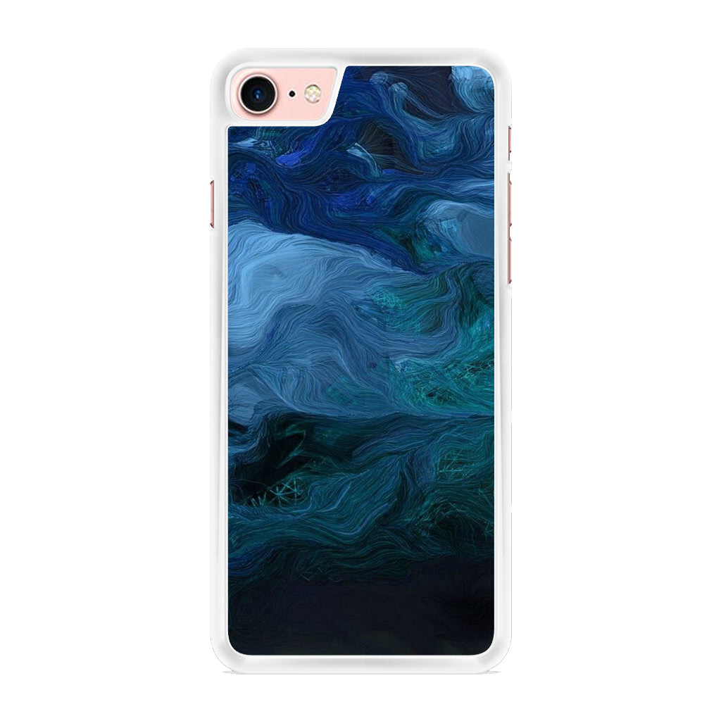 Blue Abstract Art iPhone 8 Case