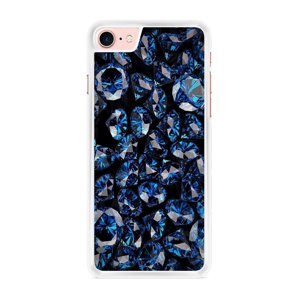 Blue Diamonds Pattern iPhone 7 Case