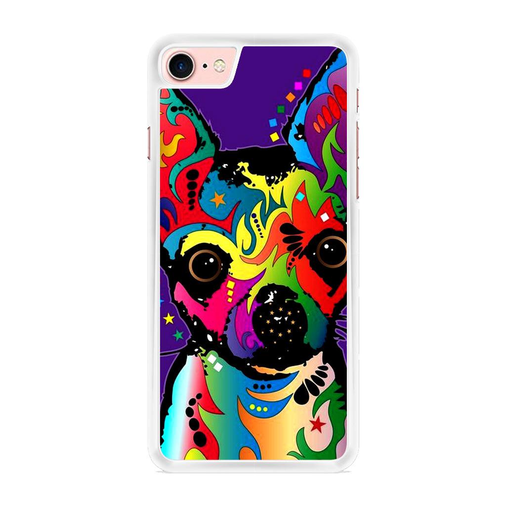 Colorful Chihuahua iPhone 8 Case