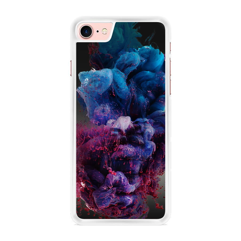 Colorful Dust Art on Black iPhone 7 Case