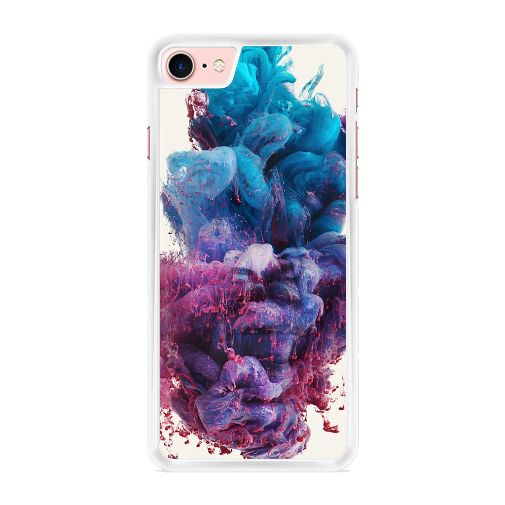 Colorful Dust Art on White iPhone 7 Case