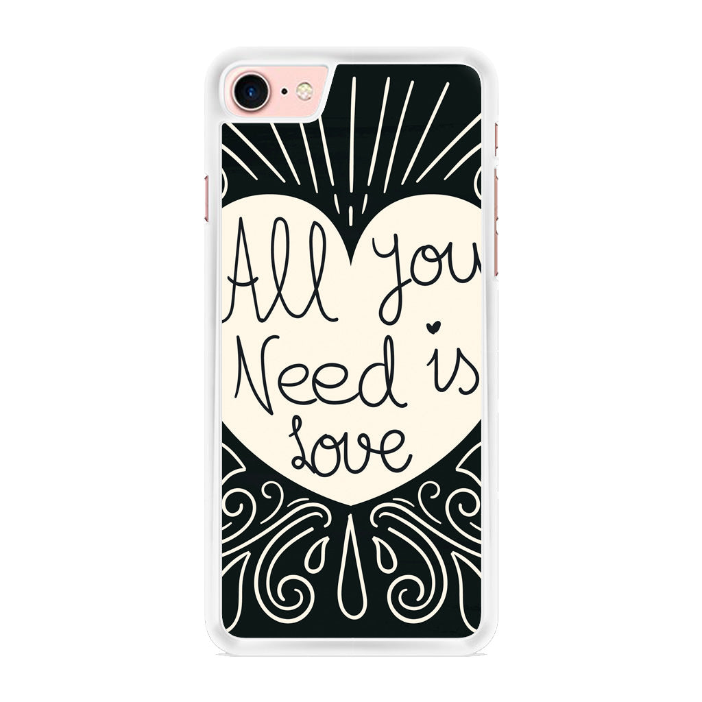 Drawn Love iPhone 8 Case