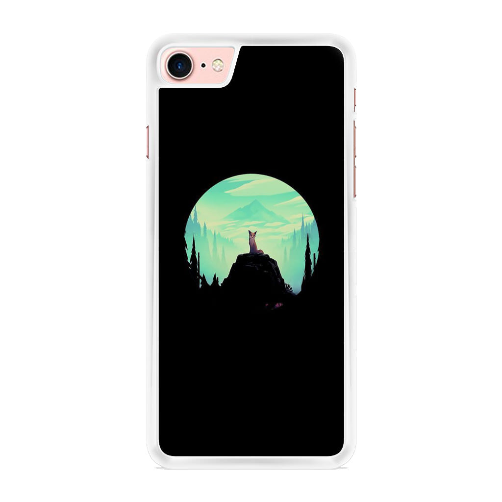 Fox on the Rock iPhone 8 Case