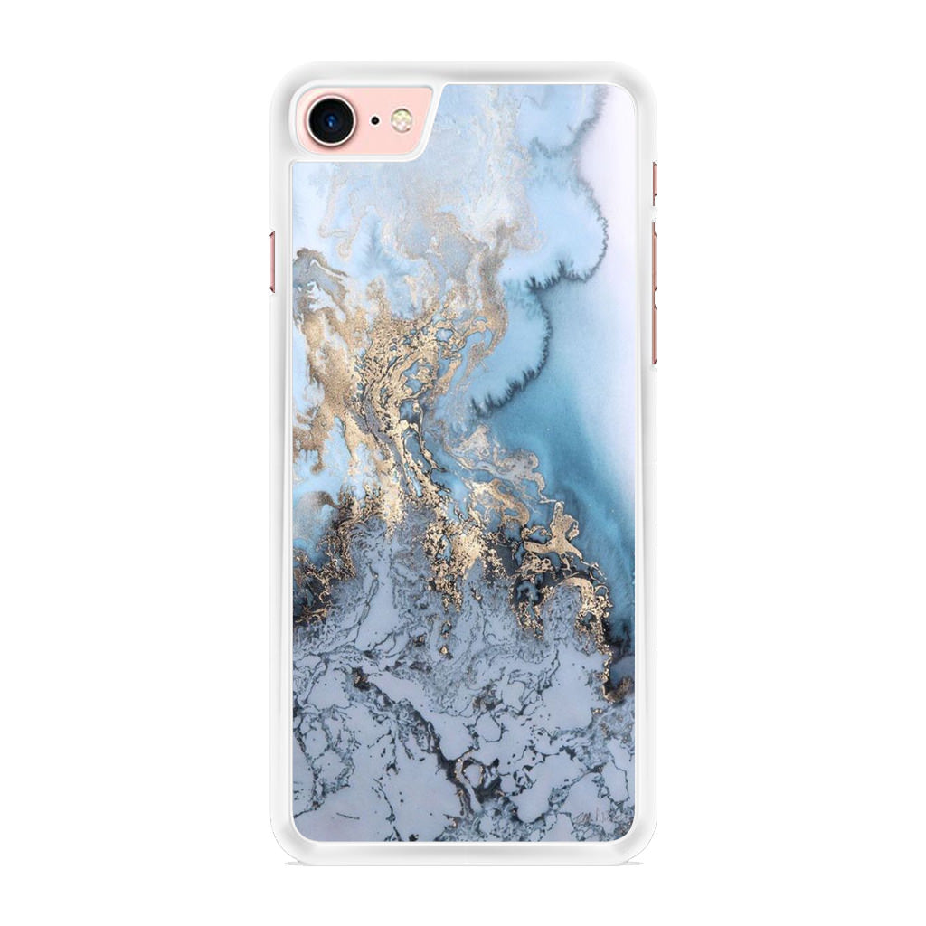 Golden Azure Marble iPhone 7 Case