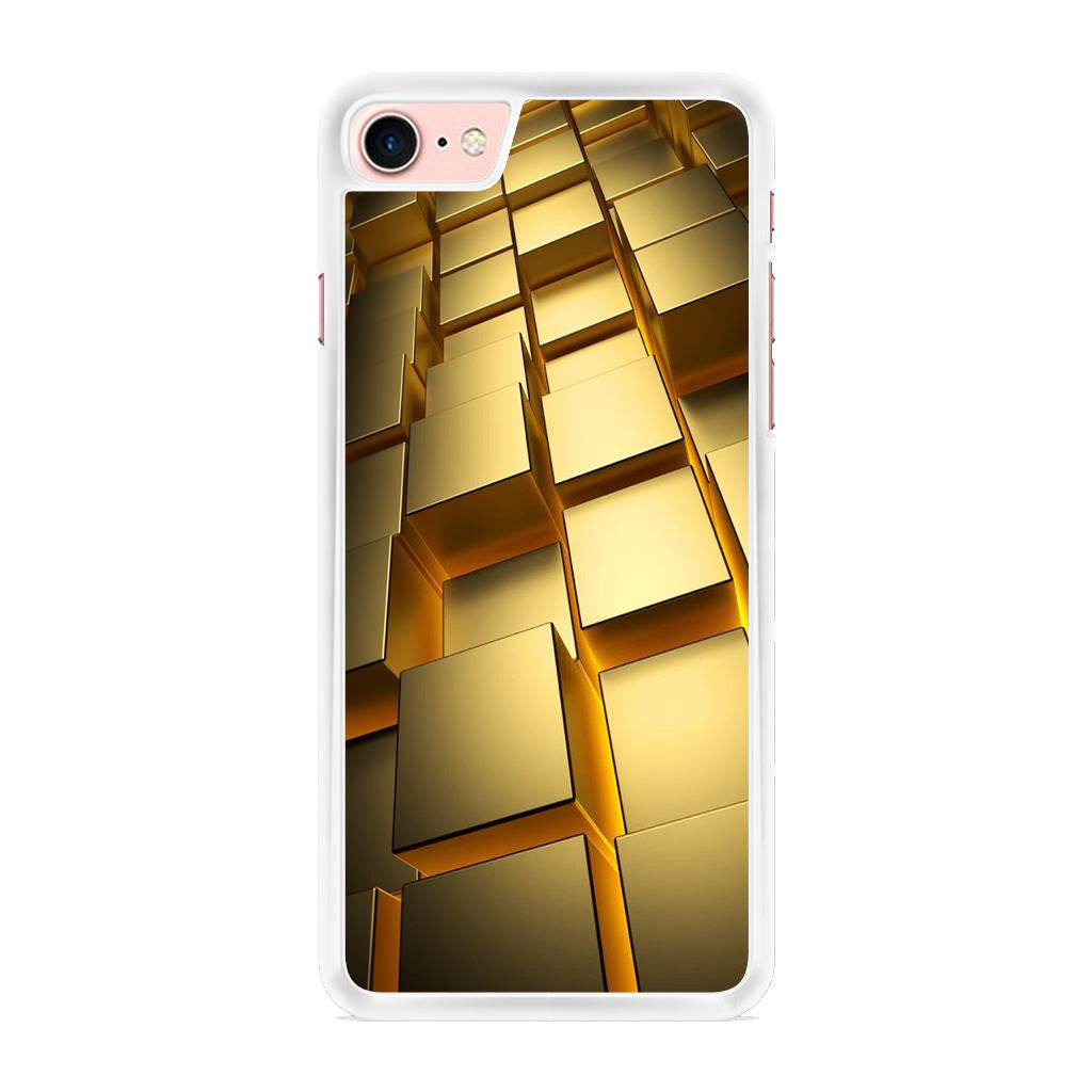 Golden Cubes iPhone 8 Case