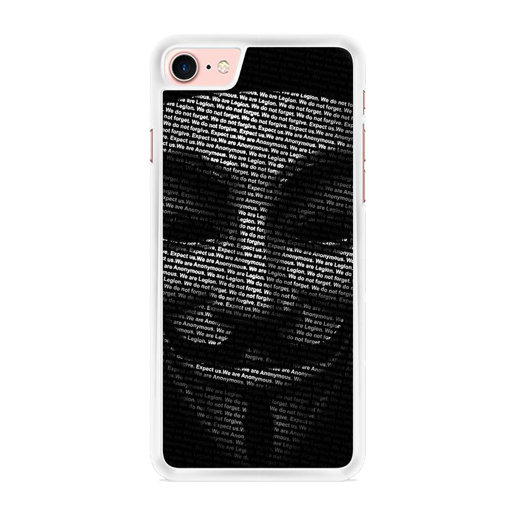 Guy Fawkes Mask Anonymous iPhone 8 Case