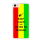 Keep Calm and Listen to Reggae iPhone 7 Case