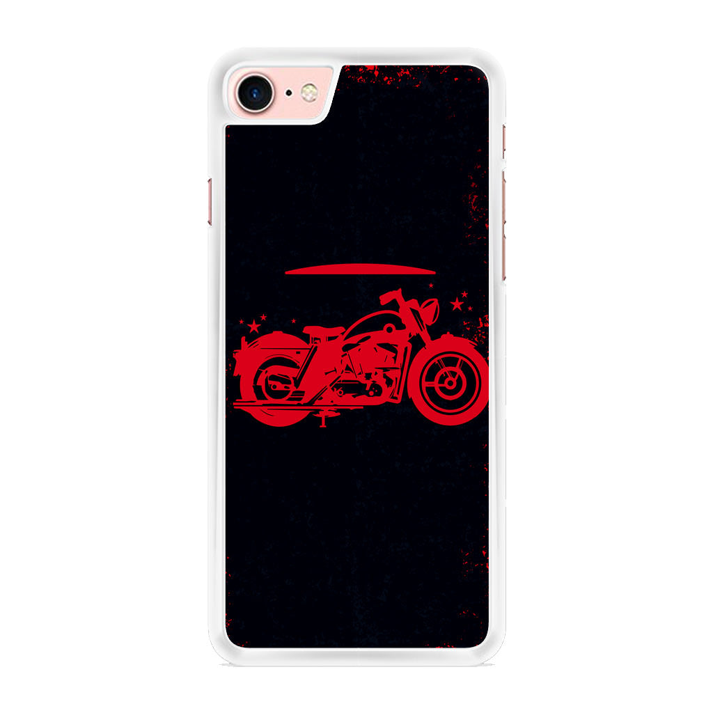 Motorcycle Red Art iPhone 8 Case