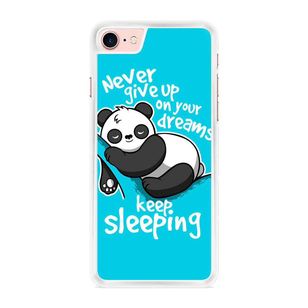 Panda Keep Sleeping iPhone 8 Case