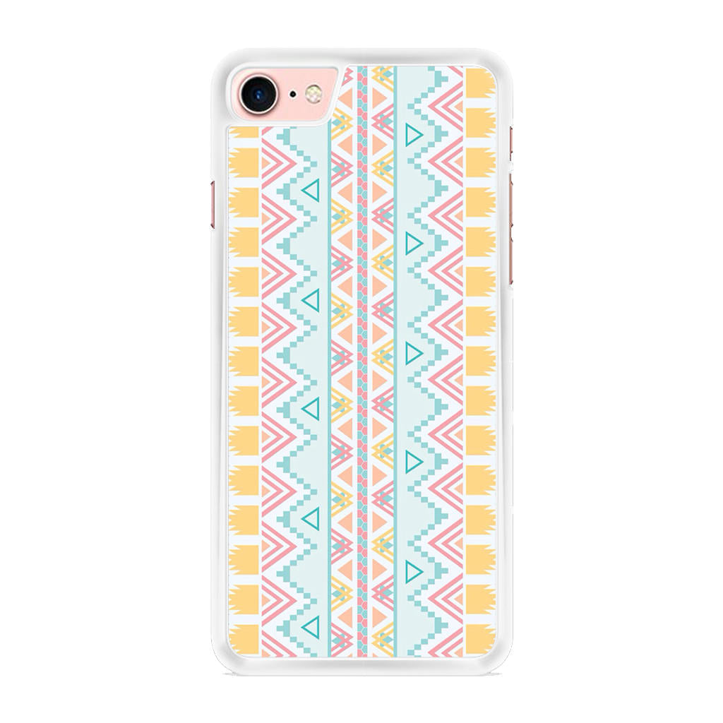 Peach Aztec Pattern iPhone 8 Case