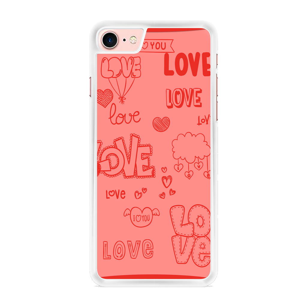 Pink Lover iPhone 8 Case