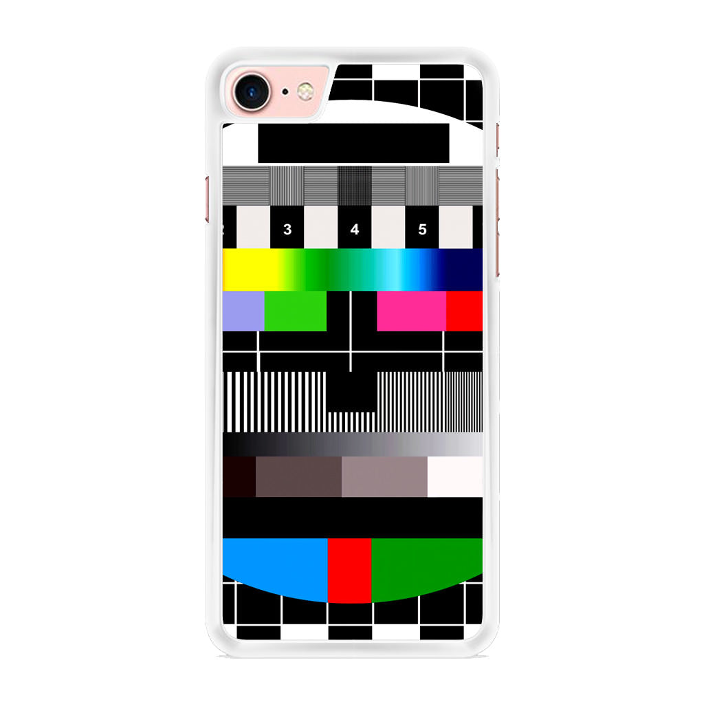 Scheme Pause TV Colorful Mesh iPhone 8 Case