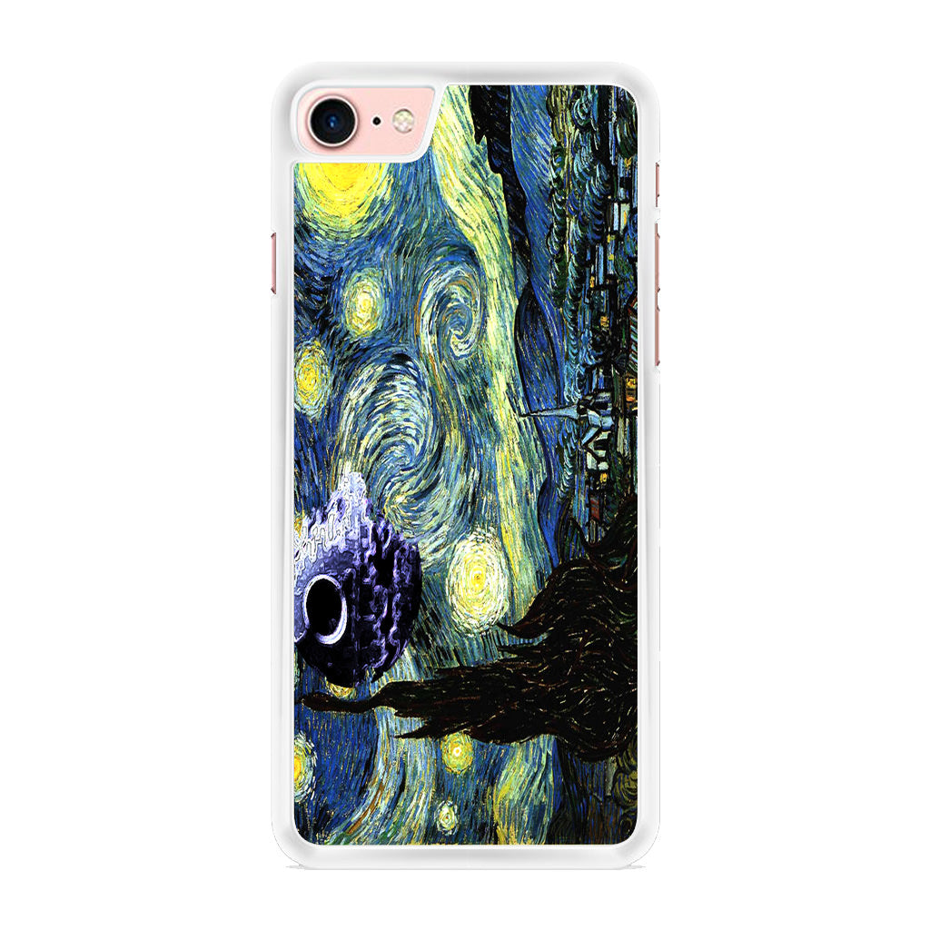 Skellington on a Starry Night iPhone 8 Case