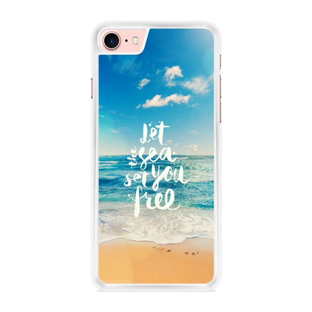 The Sea Set You Free iPhone 8 Case