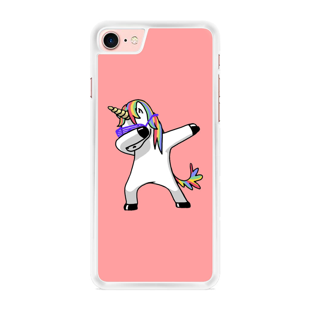 Unicorn Dabbing Pink iPhone 8 Case