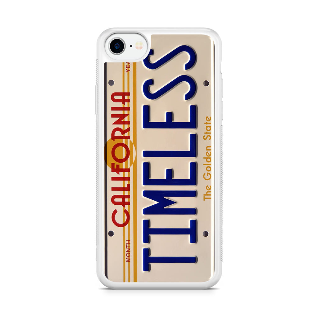 Back to the Future License Plate Timeless iPhone 8 Case