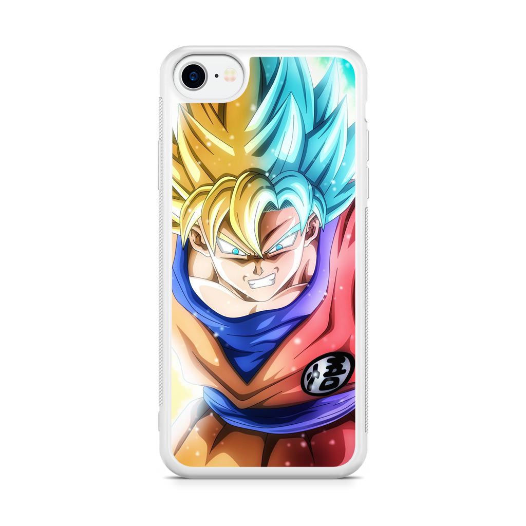 Goku SSJ 1 to SSJ Blue iPhone SE 3rd Gen 2022 Case