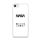 NASA Minimalist White iPhone SE 3rd Gen 2022 Case