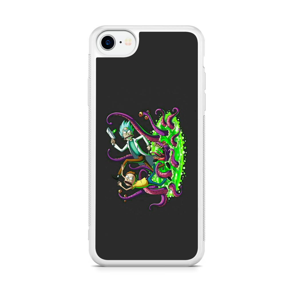 Rick And Morty Pass Through The Portal iPhone 8 Case