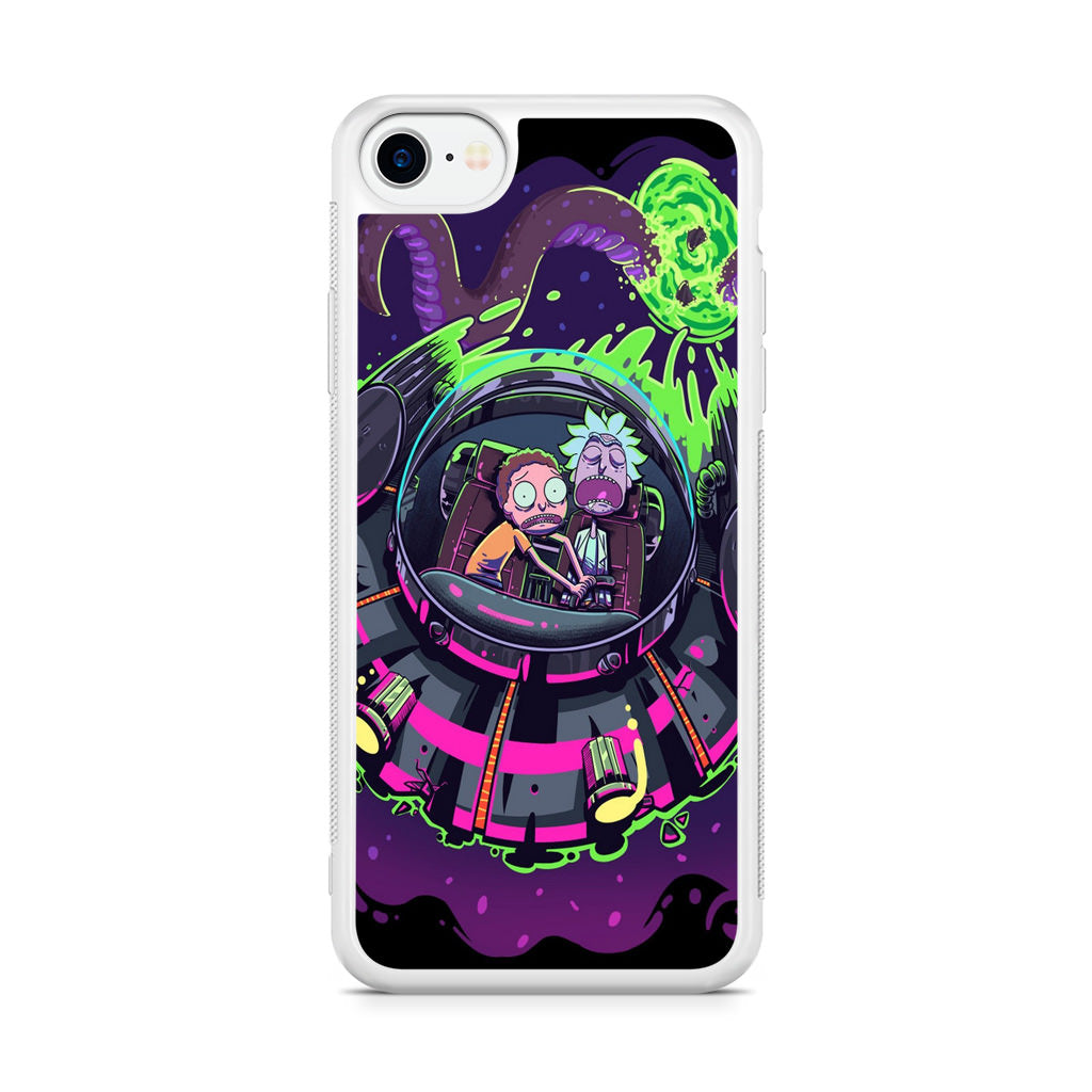 Rick And Morty Spaceship iPhone SE 3rd Gen 2022 Case