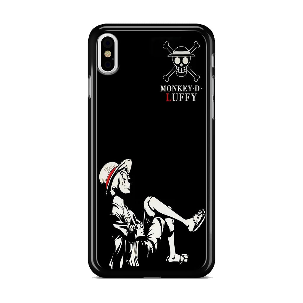 Monkey D Luffy Black And White iPhone X / XS / XS Max Case