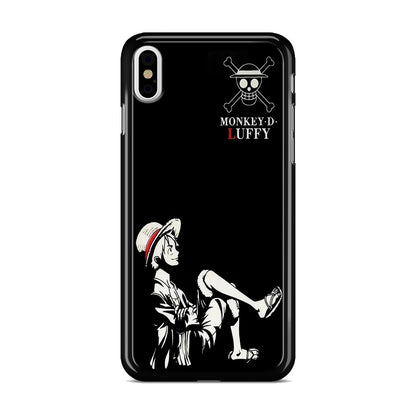 Monkey D Luffy Black And White iPhone X / XS / XS Max Case