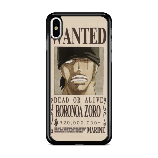 Roronoa Zoro Bounty iPhone X / XS / XS Max Case