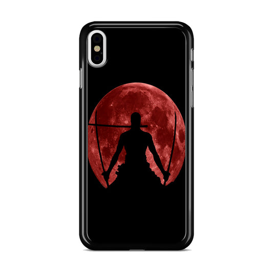 Silhouette Of Zoro In Santoryu Mode iPhone X / XS / XS Max Case