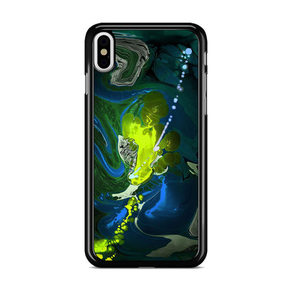 Abstract Green Blue Art iPhone X / XS / XS Max Case