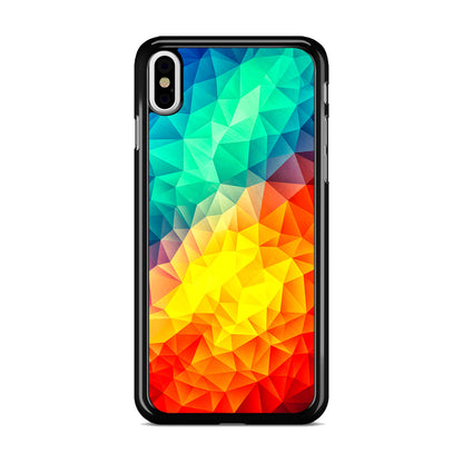 Abstract Multicolor Cubism Painting iPhone X / XS / XS Max Case