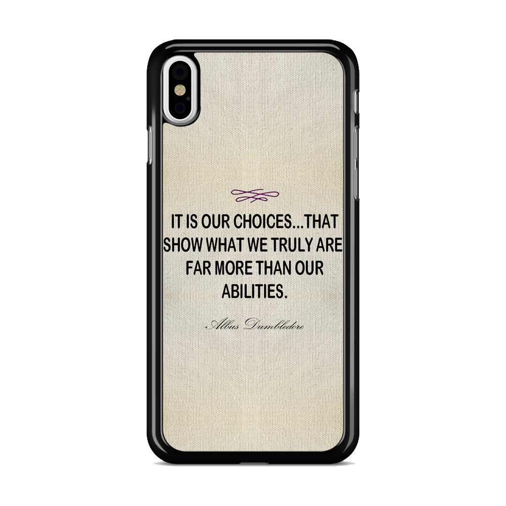 Albus Dumbledore Quote iPhone X / XS / XS Max Case