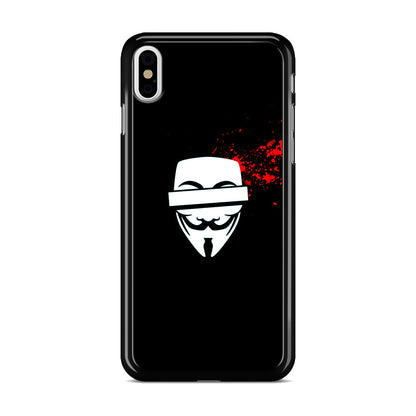 Anonymous Blood Splashes iPhone X / XS / XS Max Case